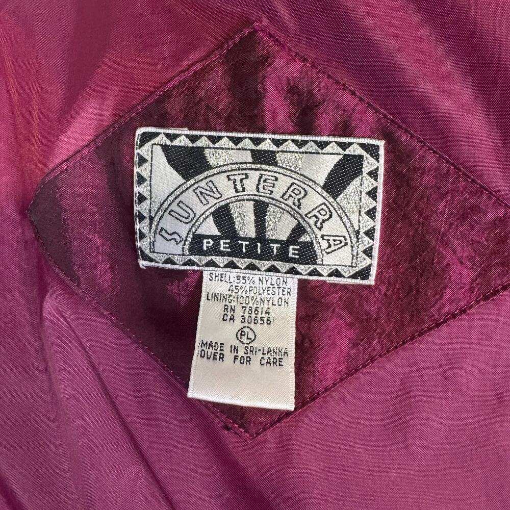 Vintage 90s Sunterra Tracksuit Womens PL | Plaid Jacket Pants Set NWOT condition - Picture 2 of 14